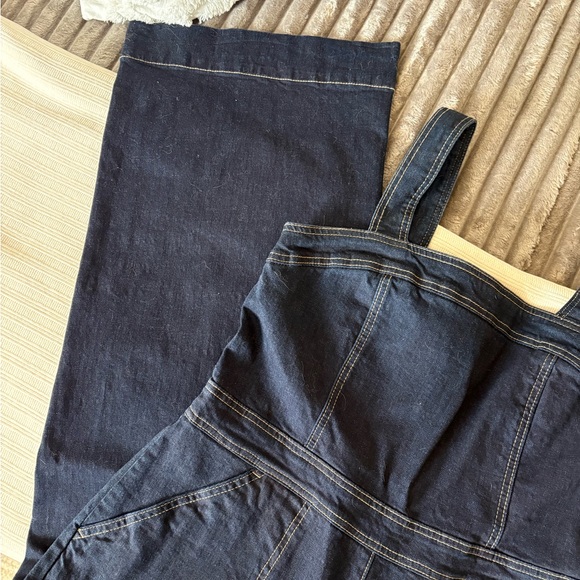 Chelsea & Violet Dark Blue Women's Jeans Overalls Cute Trendy - Picture 9 of 11